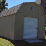 Waterford WI 12x20 Barn with steel roll up door